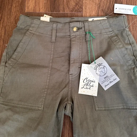 Women’s Olive Green Gracell Pants size 26 waist - Picture 2 of 5